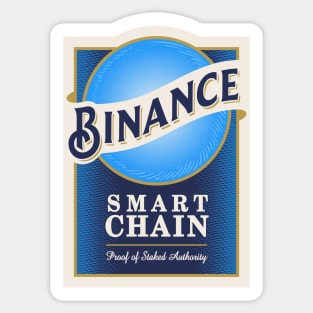 Binance Beer Label Sticker